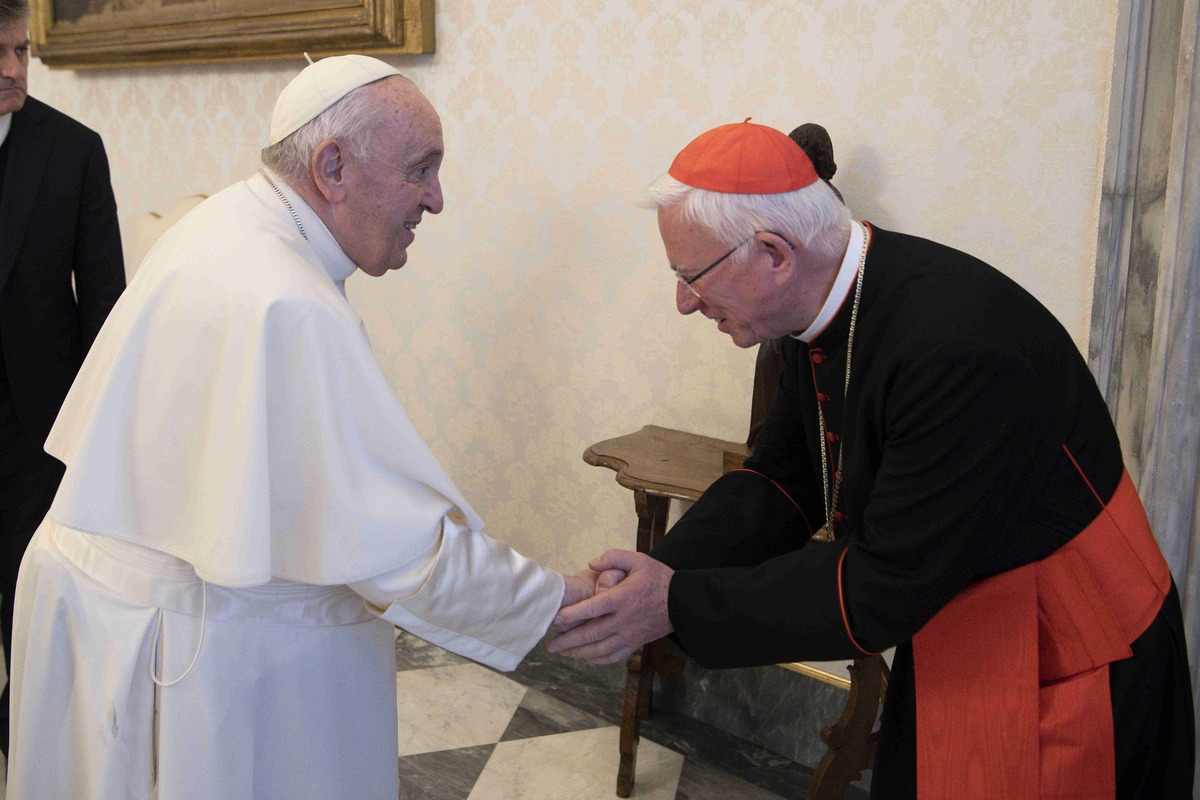 Treffen von Erzbischof Franz Lackner und dem Papst beim Ad-limina-Besuch in Rom.  „Franziskus ist ein sehr guter Zuhörer.“f