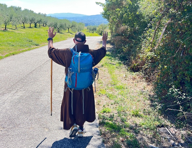 Erster Blick auf Assisi.