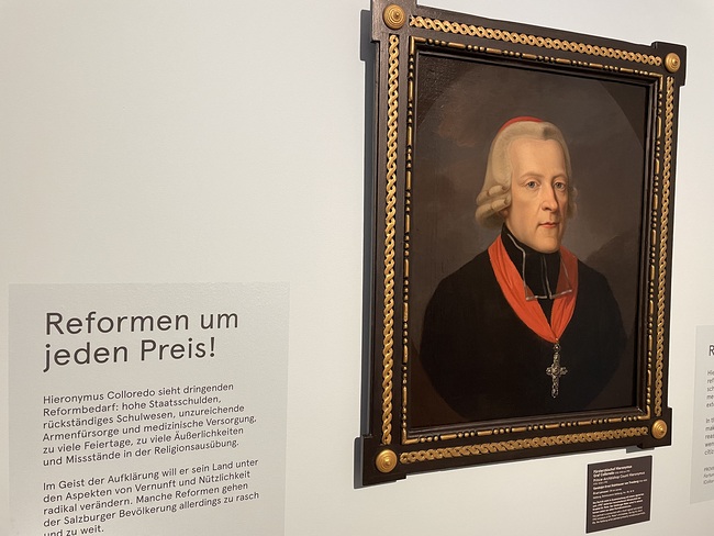 Colloredo-Gemälde von Franz Xaver König – das größte erhaltene Porträt.