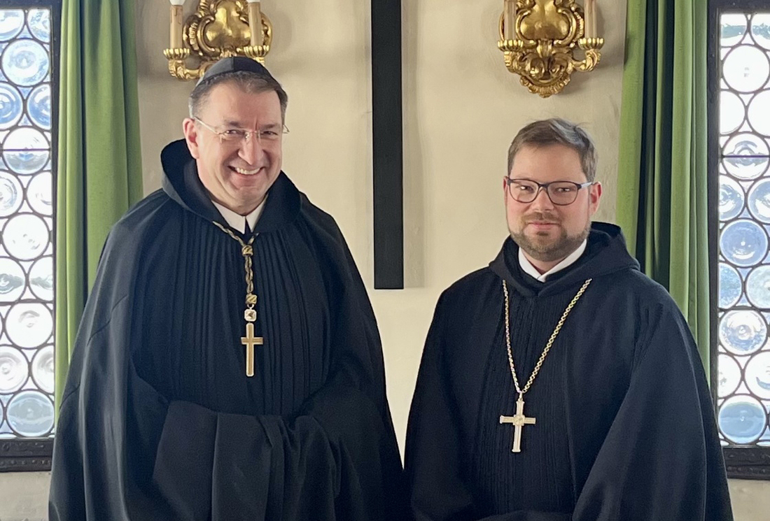 P. Jakob Auer (r.) ist der Nachfolger von Korbinian Birnbacher.