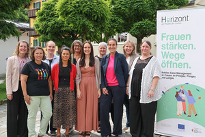 Das „Horizont“ –Team mit Projektleiterin  Melanie Benedikt (Mitte).