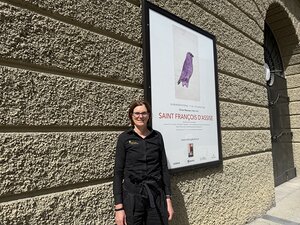 Mit Domkapellmeisterin Andrea Fournier auf den Spuren von Franz von Assisi in Salzburg.
