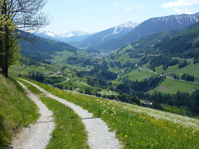 Im Wipptal führt der Pilgerweg bis zum Brenner. 