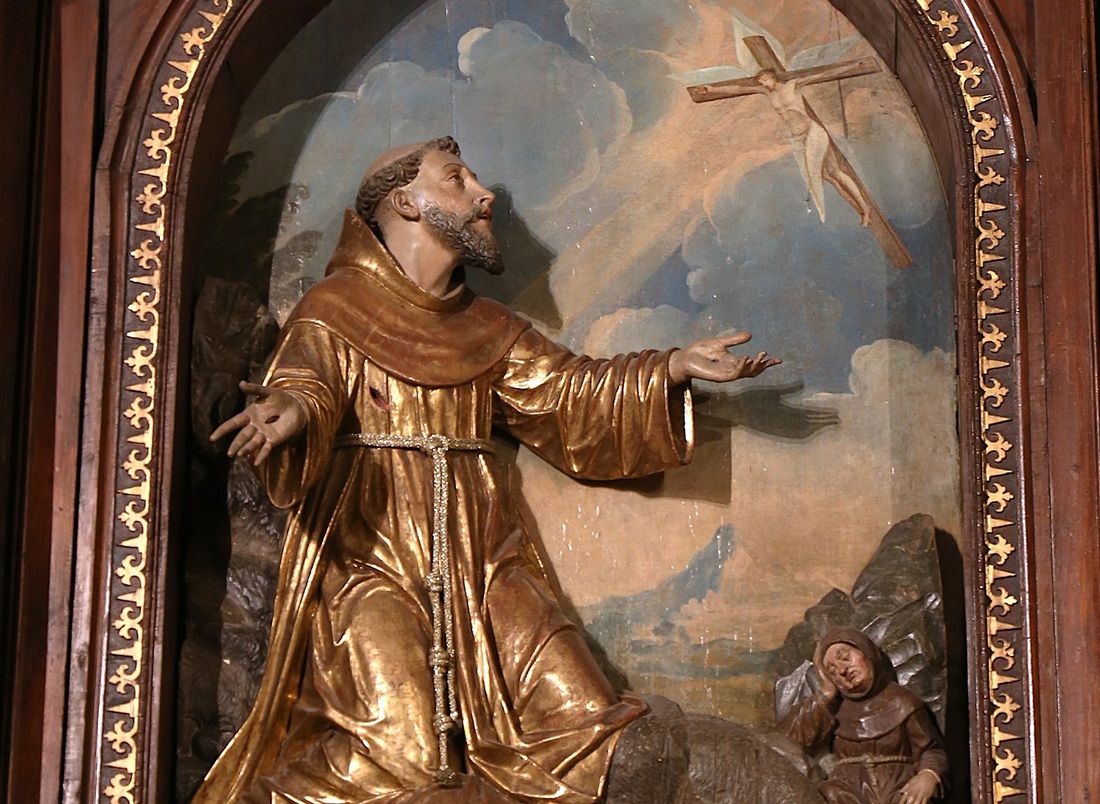 Darstellung des hl. Franziskus im Salzburger Franziskanerkloster.