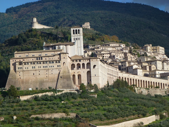 Die prachtvolle Kulisse von Assisi. 