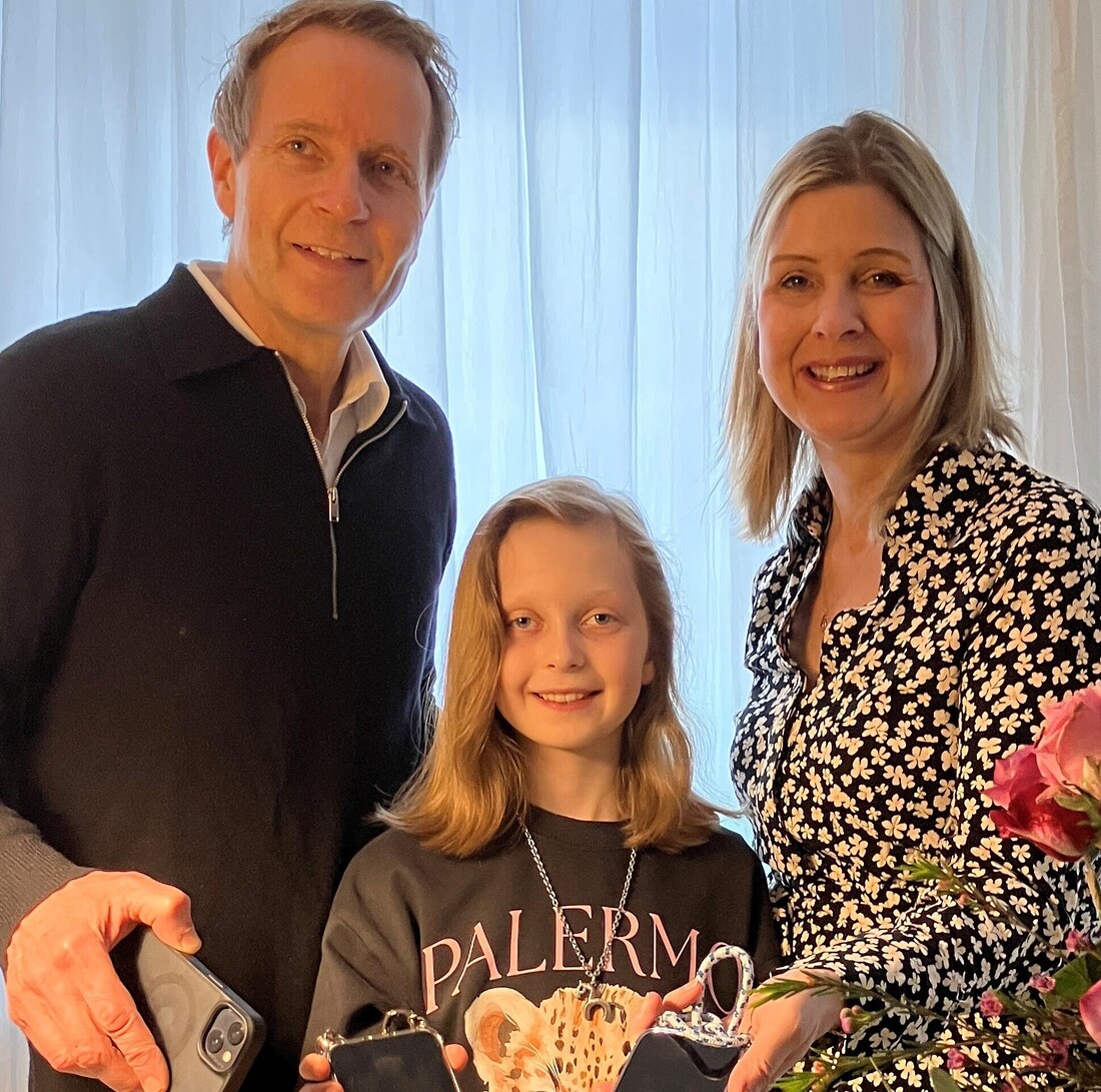 Julia Ortmann-Radau, Ehemann Nils und Töchterchen Selma fasten gemeinsam – diesmal verzichtet die Familie auf digitale Medien und Süßigkeiten.