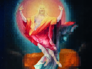 Matthias Grünewald „Auferstehung“ (1512), Isenheimer Altar