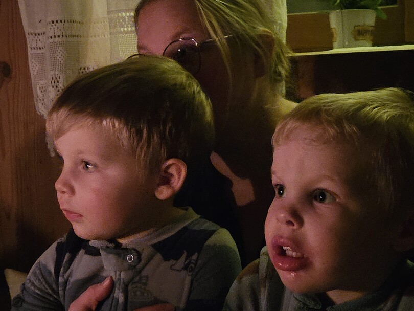 Staunende Kinderaugen