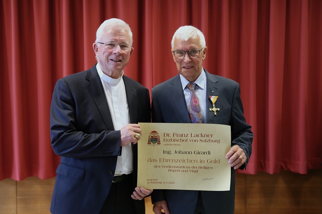 Erzbischof Franz Lackner (l.), Johannes Girardi