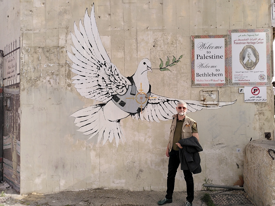 Georg Haigermoser in Bethlehem während seines Einsatzes für das Programm EAPPI.