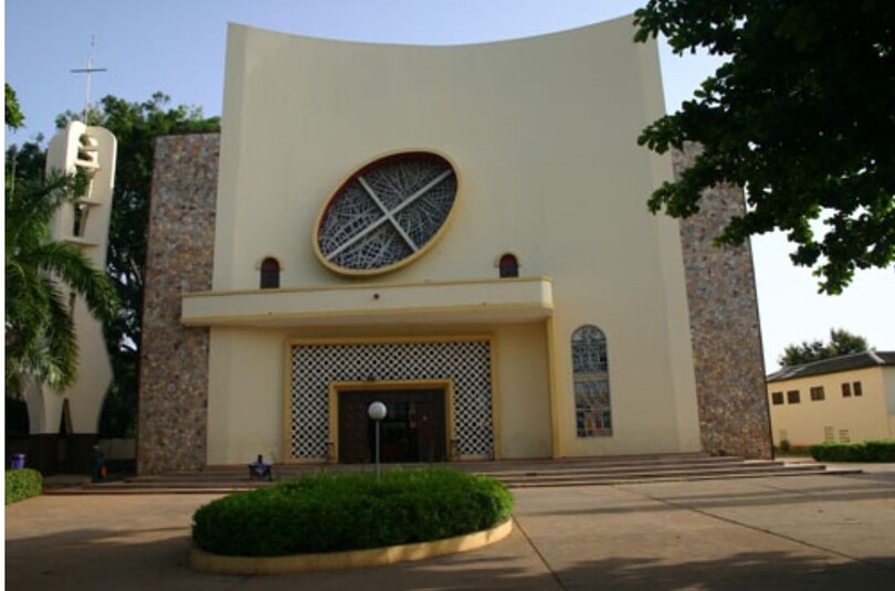 Die Kirche in der Pfarre Saint Martyrs de l‘Ougand Lomé-Tokoin: Hier ist die Heimat des Seekirchner Pfarrers Laurent Pierre Chardey.