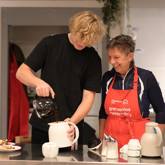 Im Haus Elisabeth sind Katharina Leitner und Thomas Rotter für die Menschen da. 