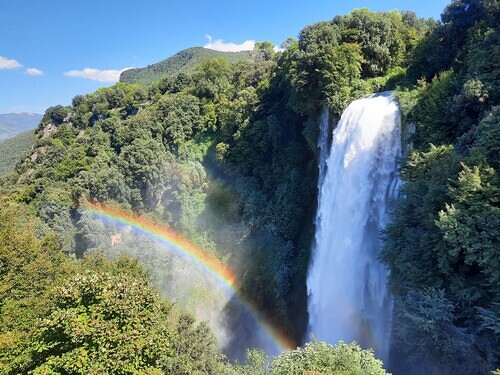 Regenbogen bei der Cascata delle Marmore.
